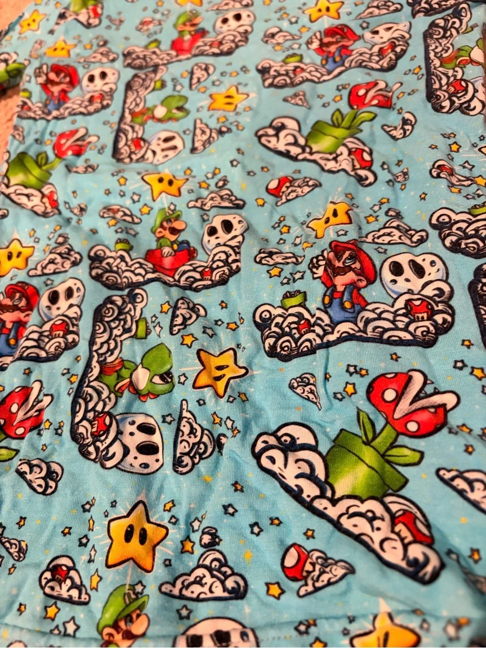 Secret Stock Reserve Mario Bamboo Pajama Set - Soft Long Sleeve & Pants